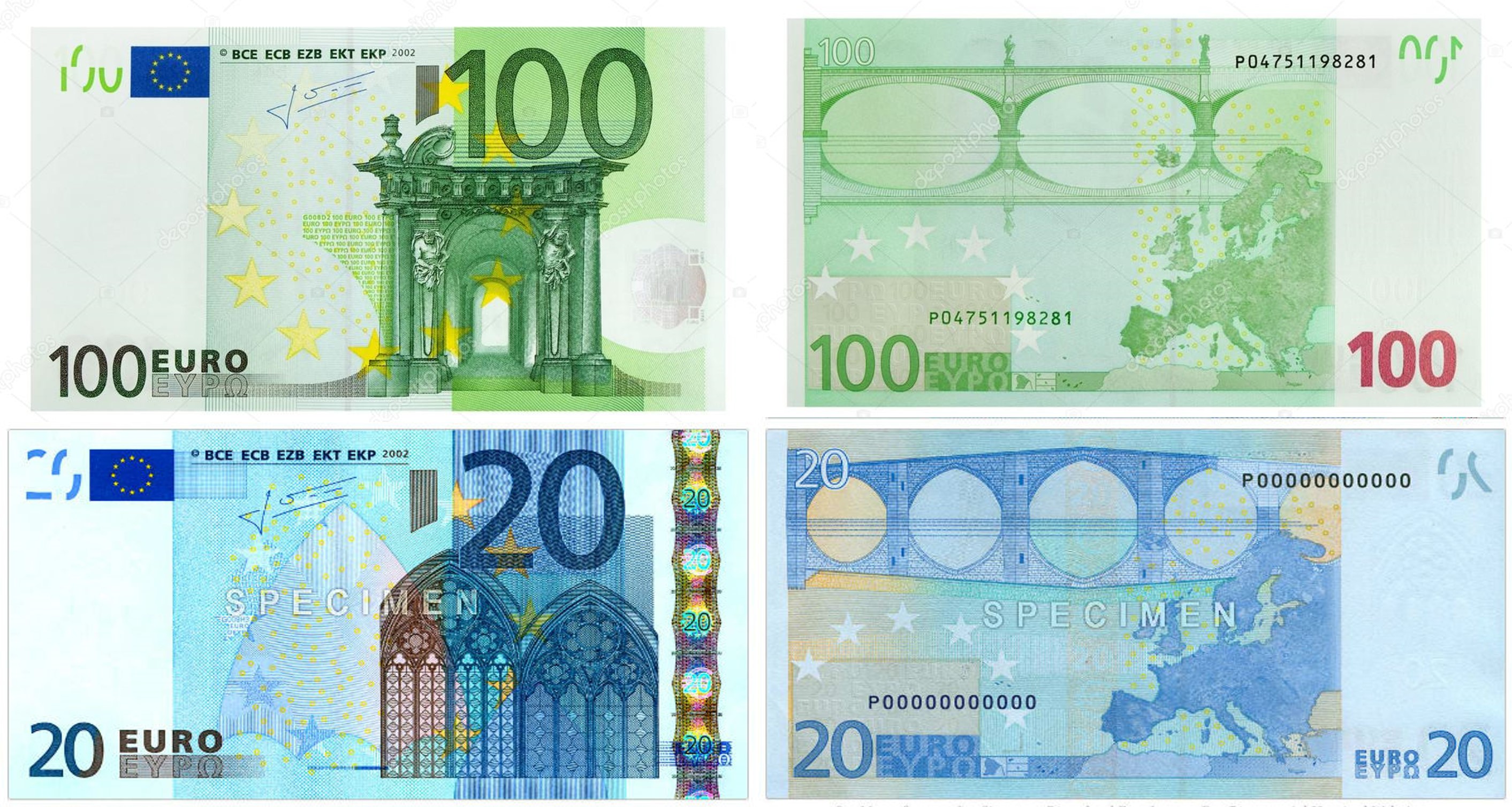 новые купюры 200 и 2000 рублей похожи на евро 1
