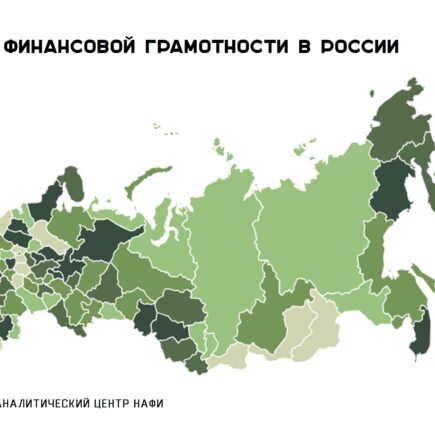 Карта финансовой грамотности в России