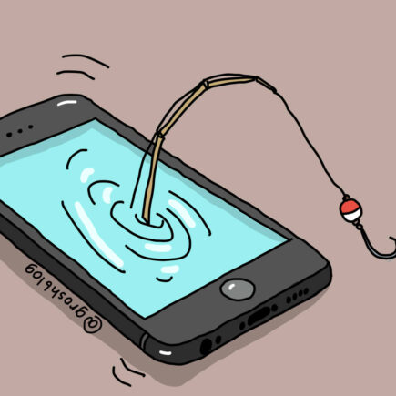 Карикатура телефонные мошенники и спамеры