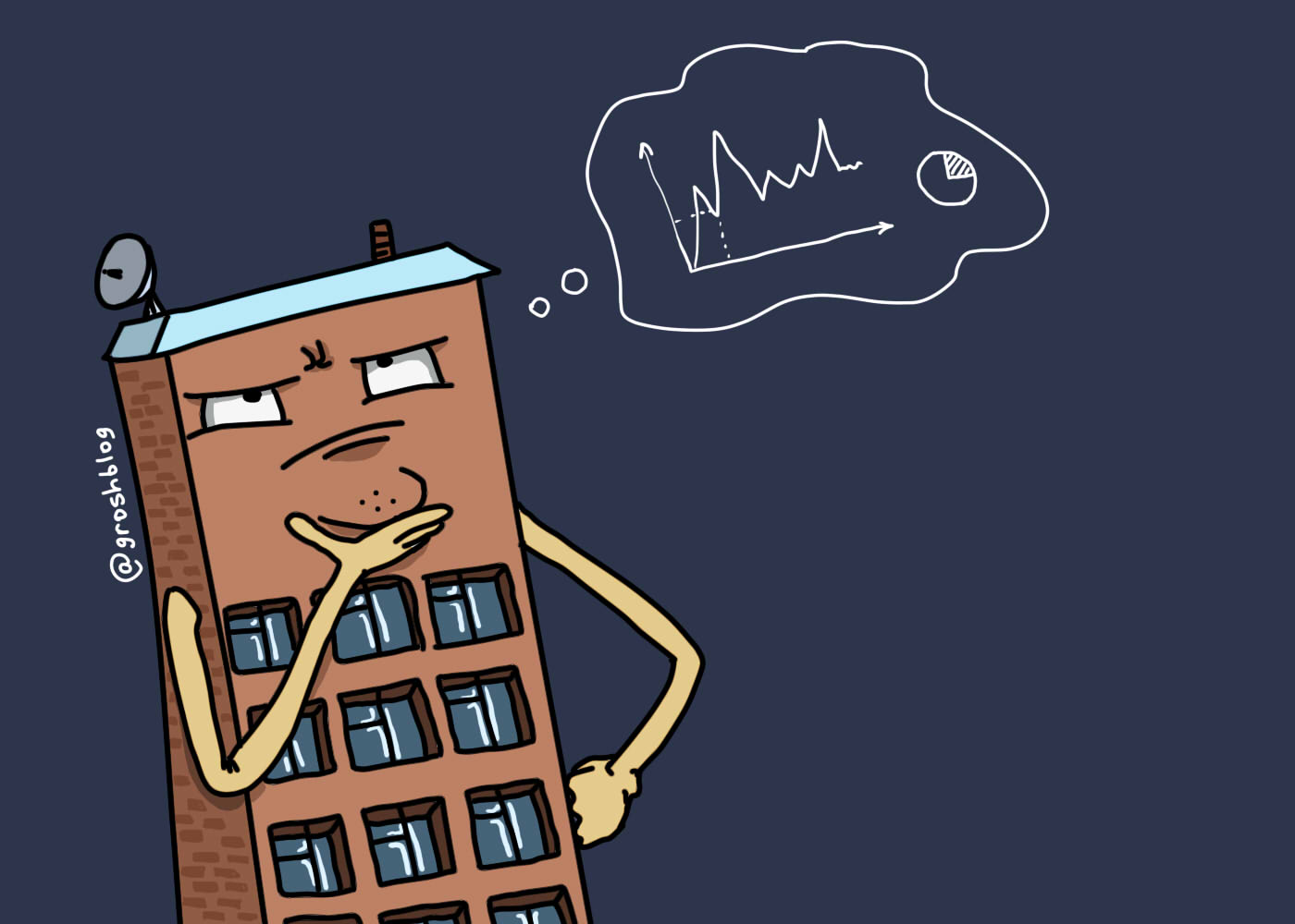 Карикатура на тему недвижимость: что будет с ценами на квартиры